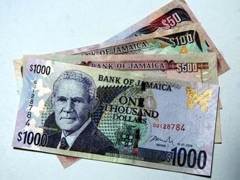 Jamaican 1000 dollar bill